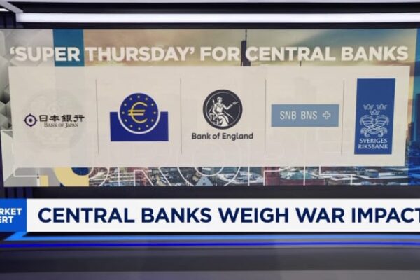 ECB, BOE, Swiss National Bank, Riksbank interest rate decisions