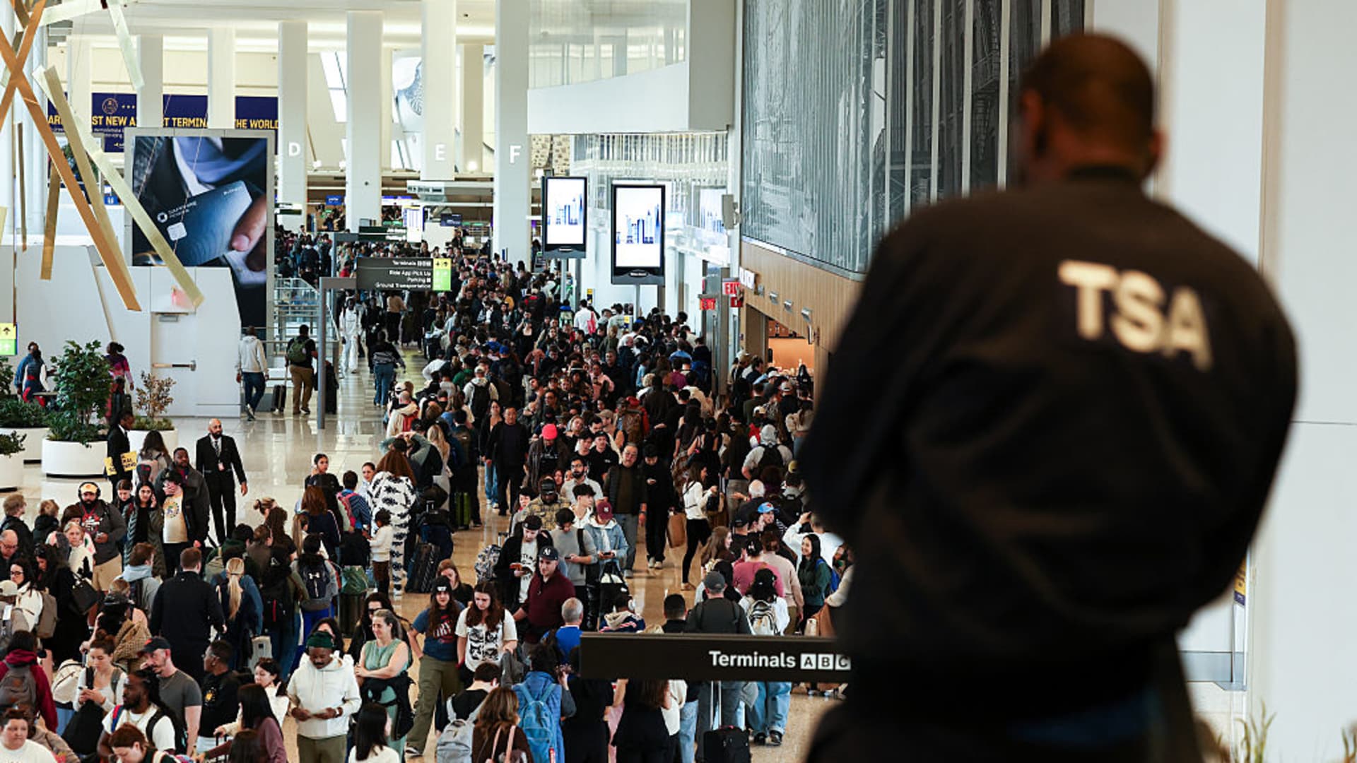 Airport chaos worsens as TSA officers face second missed paycheck