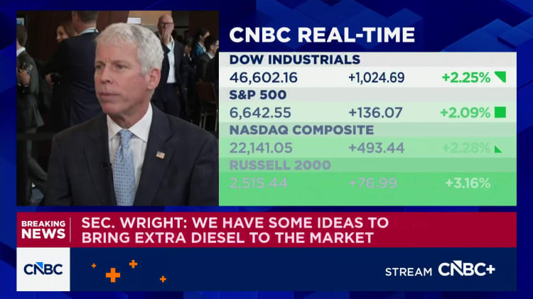 U.S. to bring more diesel to market to address fuel prices: Wright