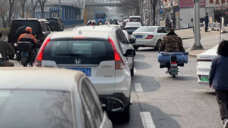 China sees long lines at the gas pump as Mideast turmoil hits