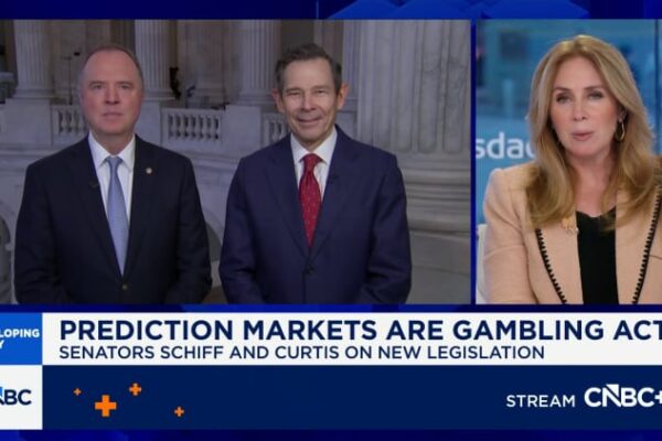 Kalshi, Polymarket insider-trading rules not enough: Sens. Schiff, Curtis