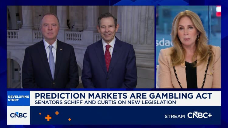 Kalshi, Polymarket insider-trading rules not enough: Sens. Schiff, Curtis