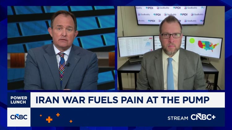 U.S. gas prices hit  per gallon as fuel prices surge due to Iran war