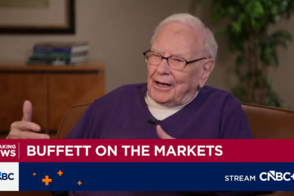 Warren Buffett says he sold Apple too soon and would buy more of it, though not in this market