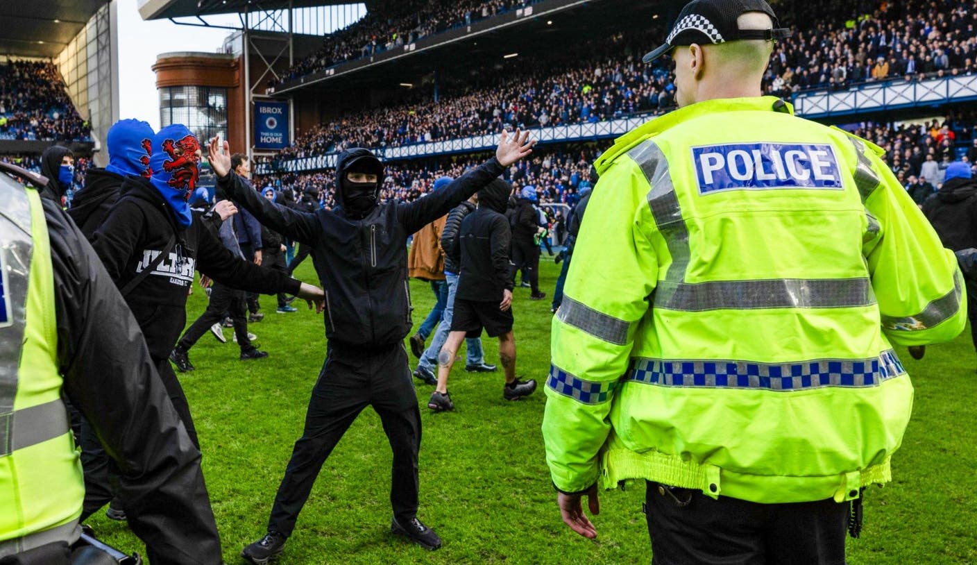 Old Firm Chaos In Scotland! Celtic, Rangers Fans Separated Amid Clashes