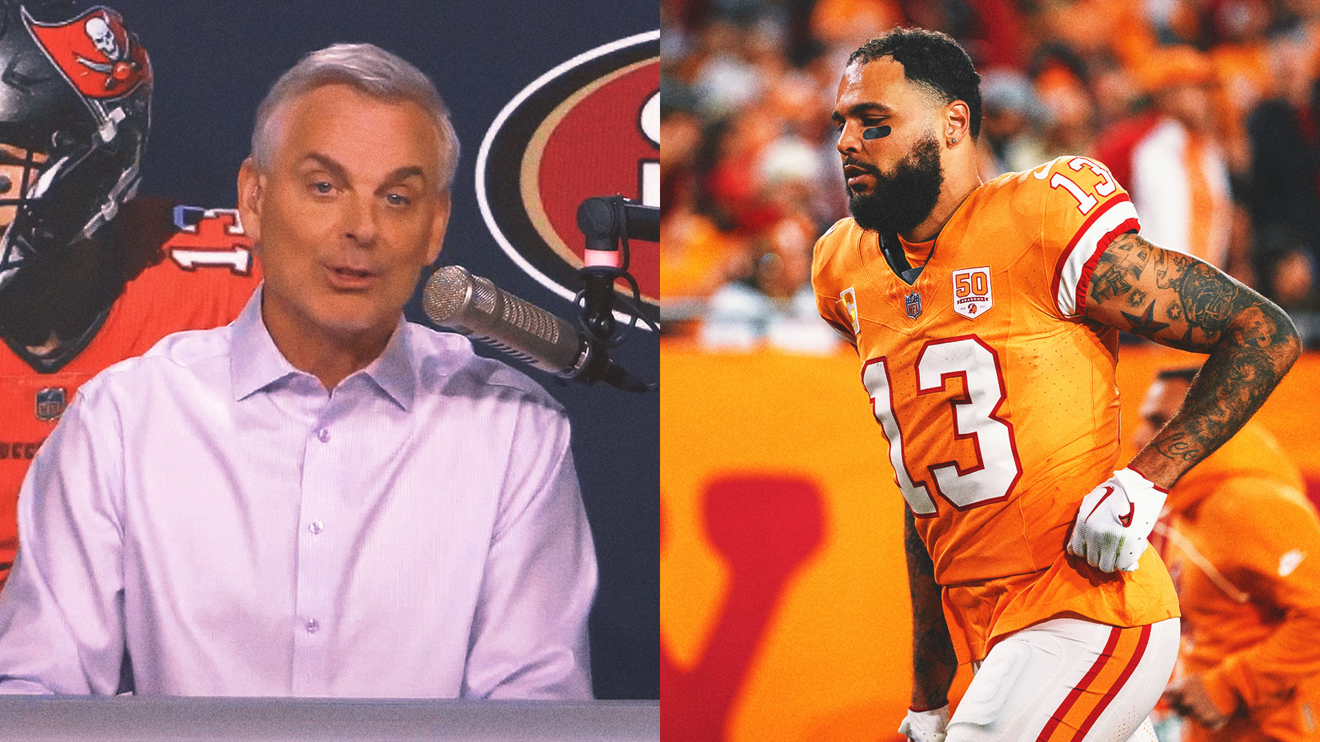 Why Colin Cowherd Isn’t a Fan of 49ers’ Signing of Mike Evans: ‘You Gotta Get Younger’