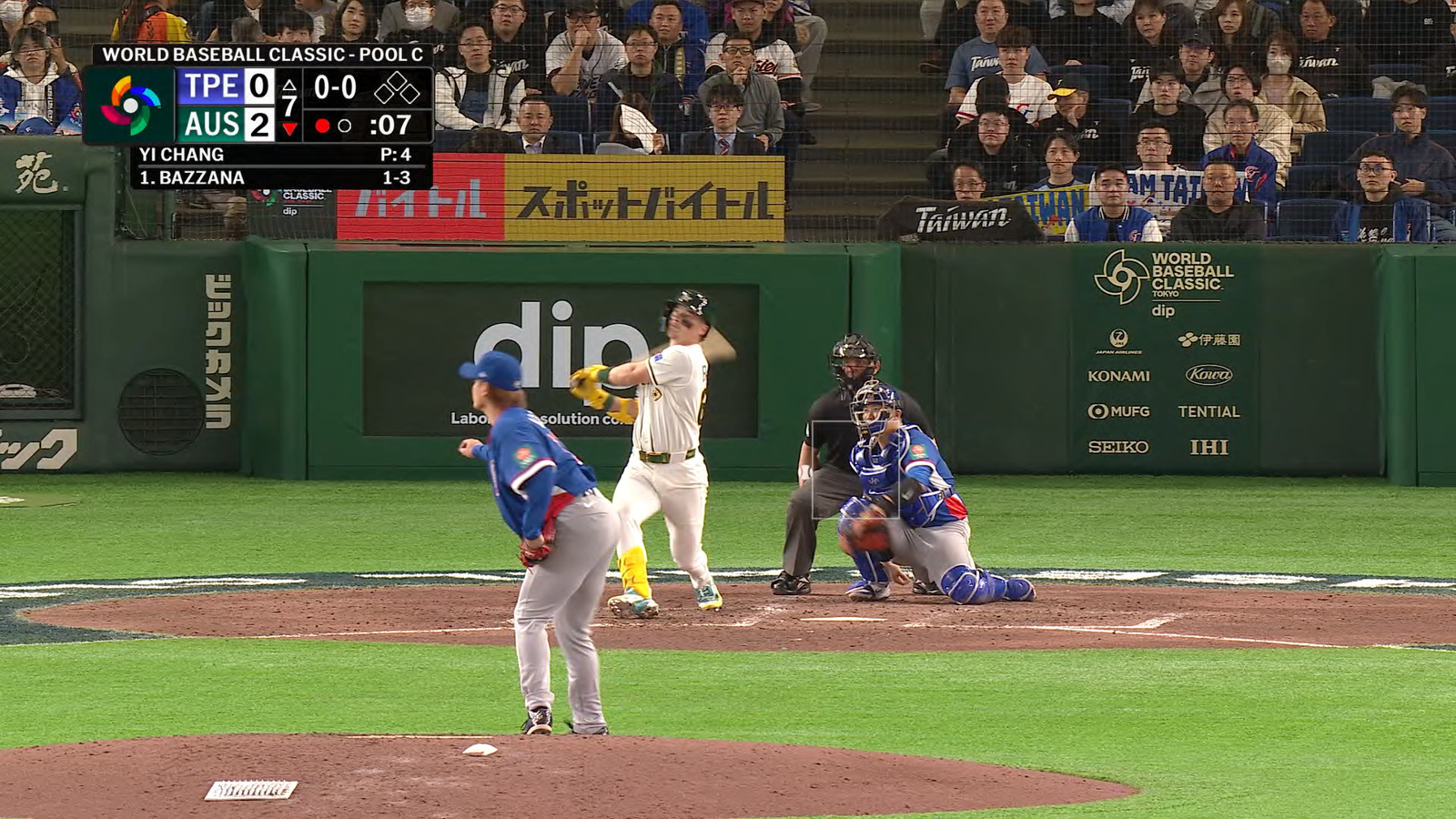 Australia Opens World Baseball Classic With 3-0 Victory Over Chinese Taipei