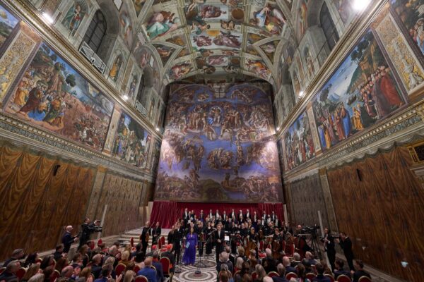 A rare look inside the Sistine Chapel for a private concert about angel encounters