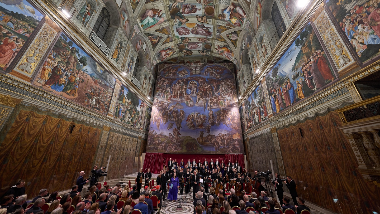 A rare look inside the Sistine Chapel for a private concert about angel encounters