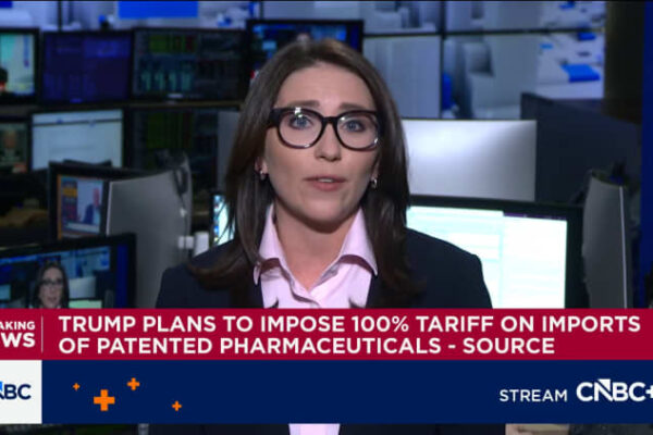 Trump prepares pharmaceutical tariffs of up to 100%