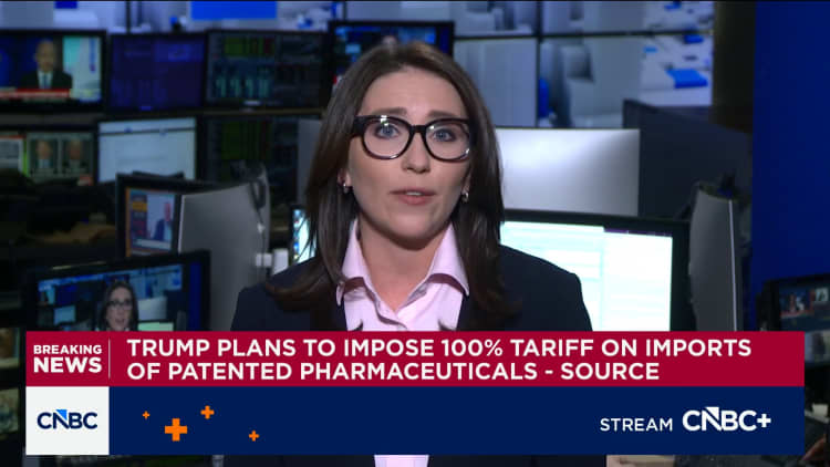 Trump prepares pharmaceutical tariffs of up to 100%