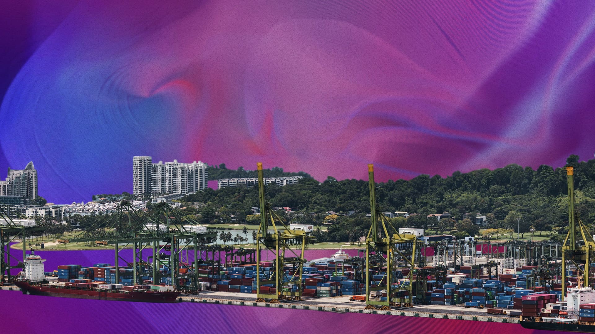 Why ships bound for the Middle East are piling up across Asia