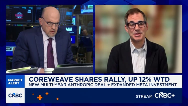 CoreWeave stock pops 11% on deal to power Anthropic’s Claude