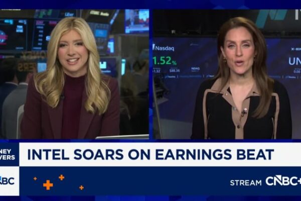 Intel climbs 14% on report of Apple talks, hits new all-time high