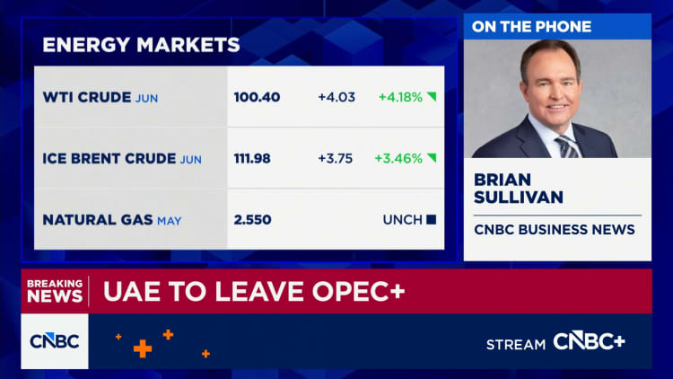 United Arab Emirates leaving OPEC, effective May 1