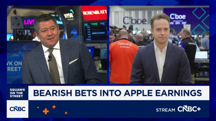 Apple’s stock has gone nowhere for 6 months. Traders expect a wild ride Thursday night