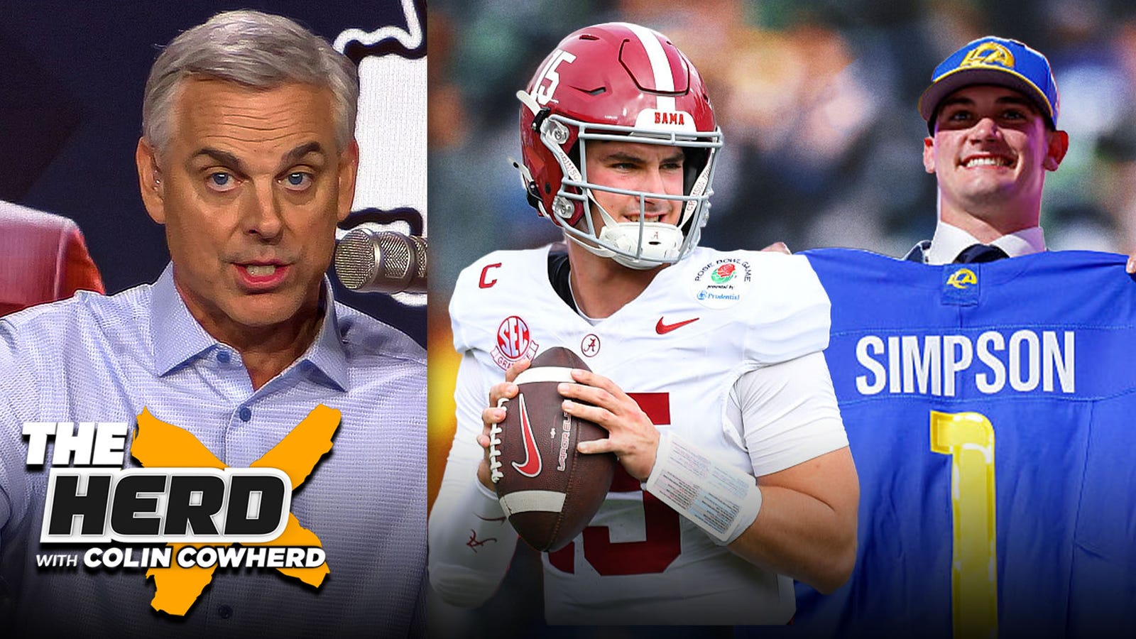 Colin Cowherd on Rams Taking QB in NFL Draft: ‘The Real Winner is Ty Simpson’