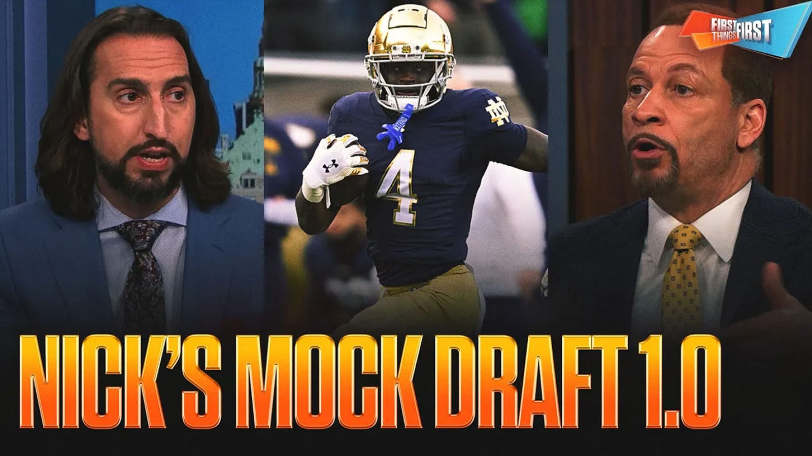 2026 NFL Mock Draft: Nick Wright Predicts Jets Pick a QB; Eagles, Rams Get WR Help