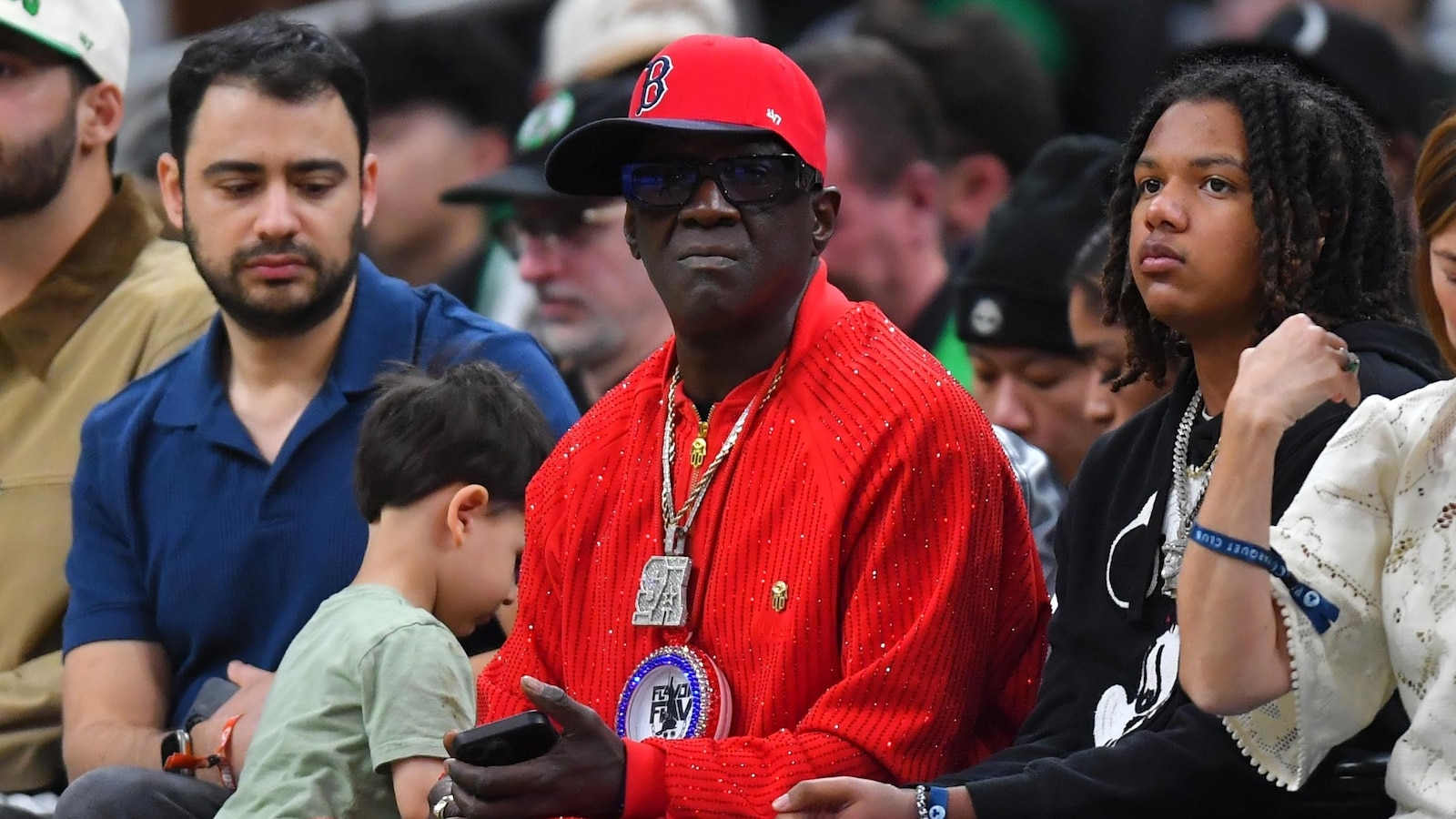 Double Dose: Flavor Flav visits Fenway Park and TD Garden on same day