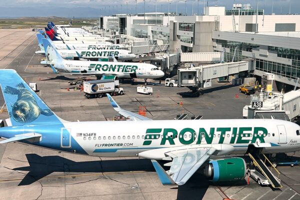 Frontier Airlines plane suffers engine fire after pedestrian hit