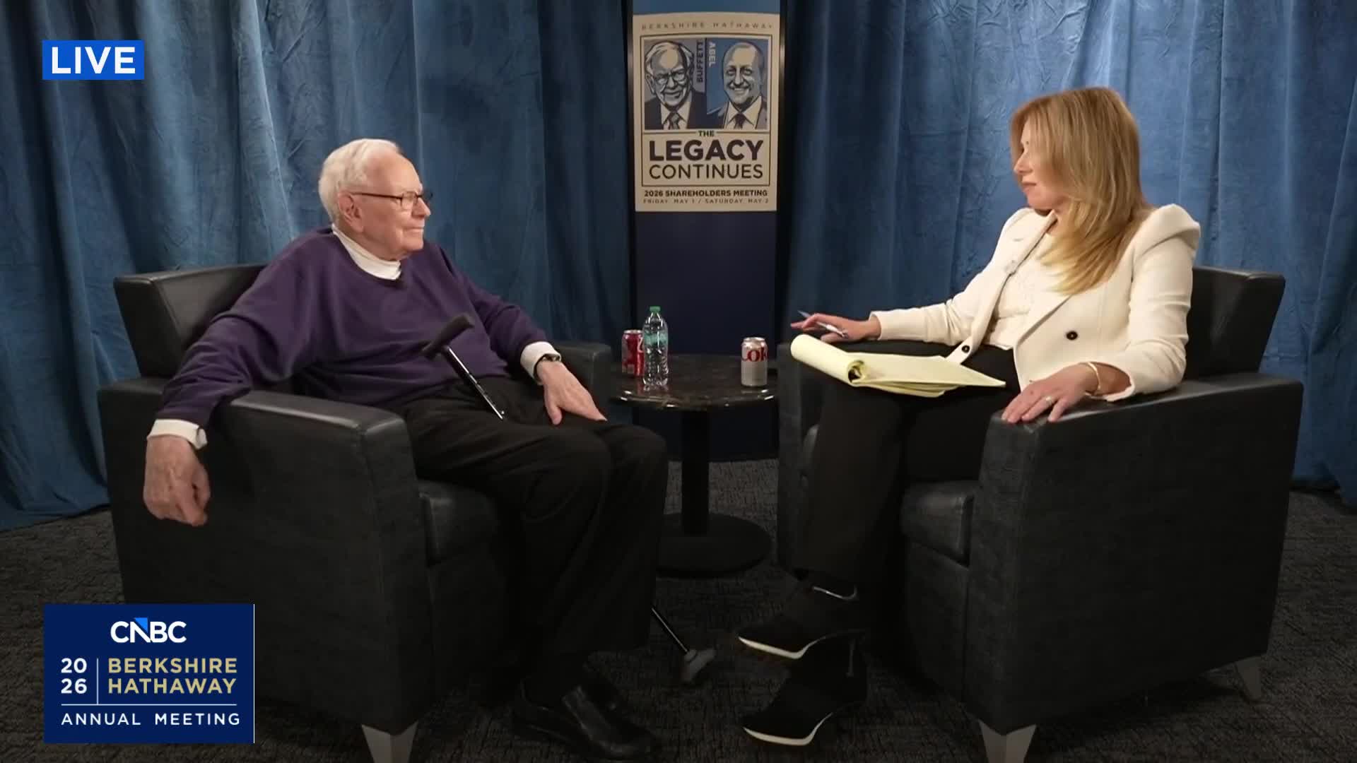 Watch CNBC’s full interview with Berkshire Hathaway Chair Warren Buffett