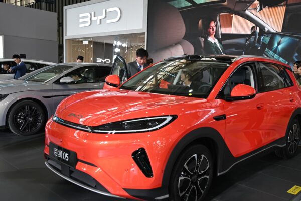 BYD’s passenger EV sales drop for an eighth month as competition heats up