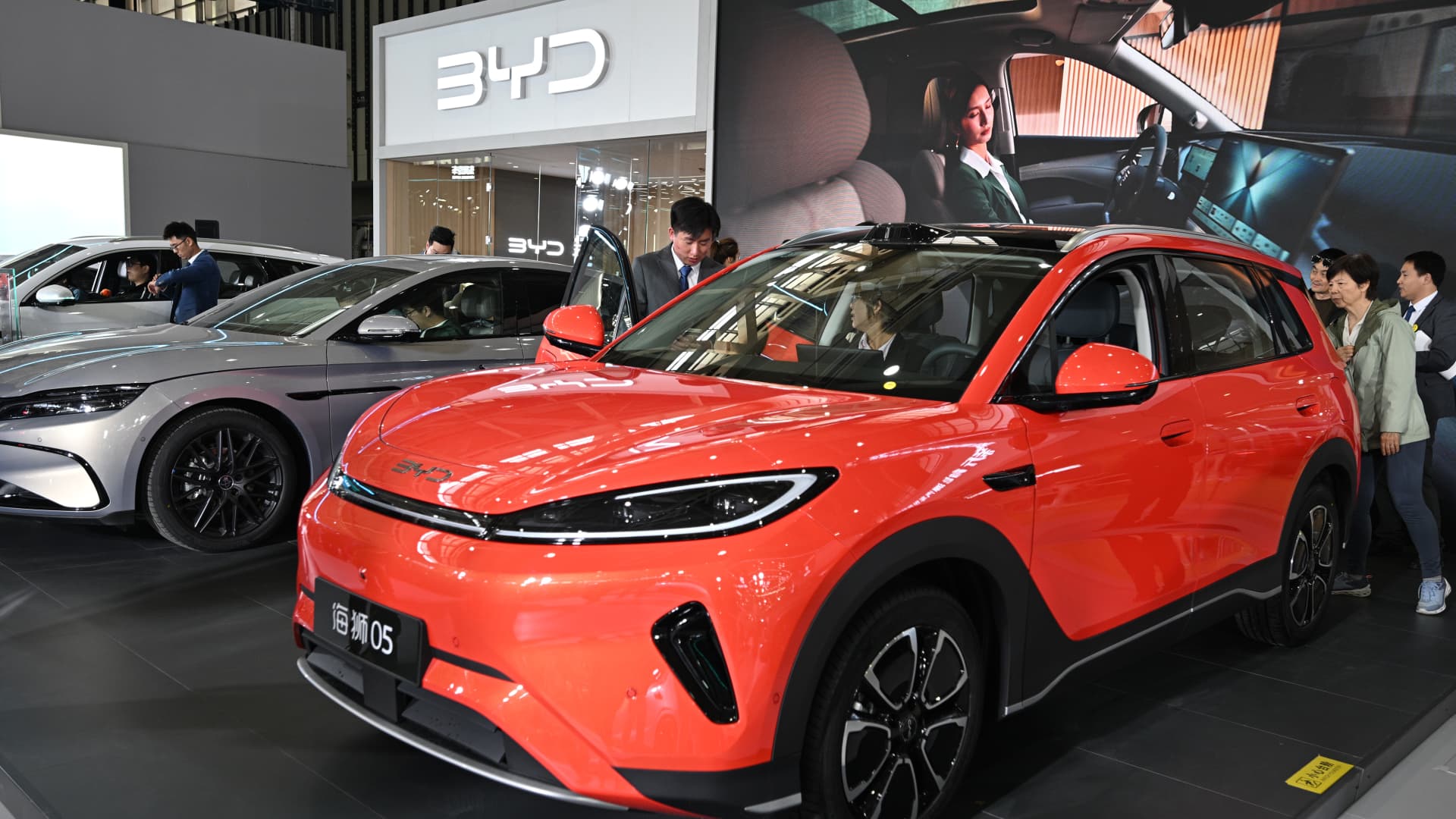 BYD’s passenger EV sales drop for an eighth month as competition heats up