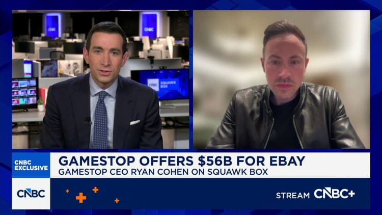 Traders are doubtful Cohen’s GameStop can pull off monster eBay acquisition