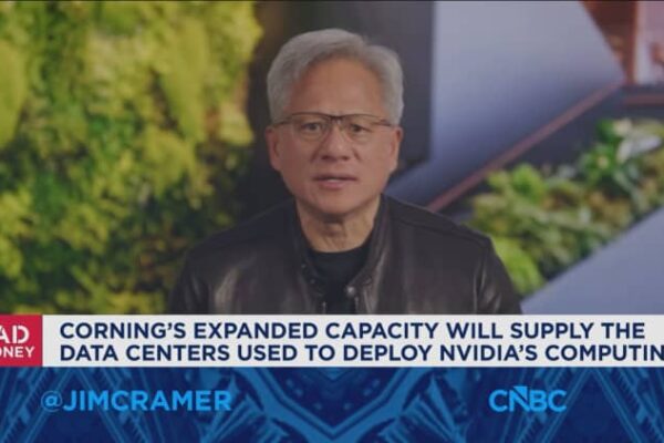 Nvidia CEO says AI partnership with Corning will ‘revitalize American manufacturing’