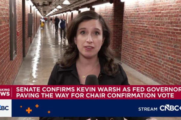 Senate confirms Kevin Warsh as Fed governor, clears way for chair vote