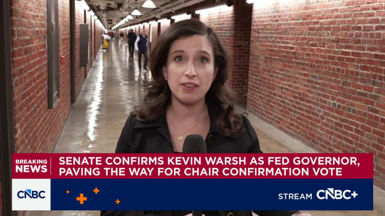Senate confirms Kevin Warsh as Fed governor, clears way for chair vote