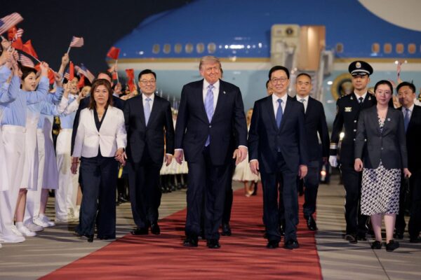 President lands in Beijing with Tesla, Nvidia CEOs