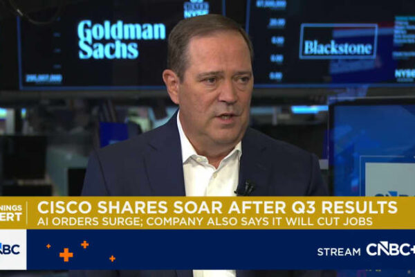Cisco (CSCO) pops on AI demand