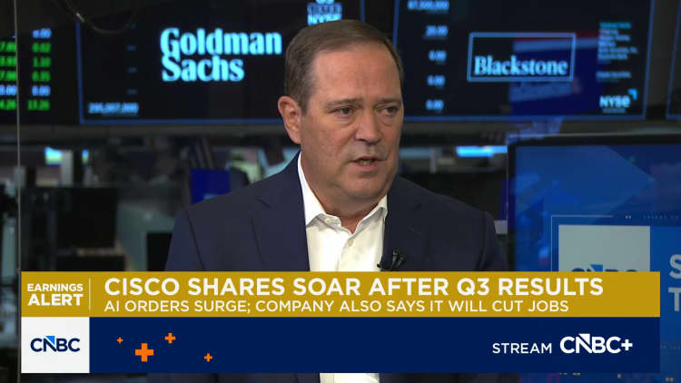 Cisco (CSCO) pops on AI demand