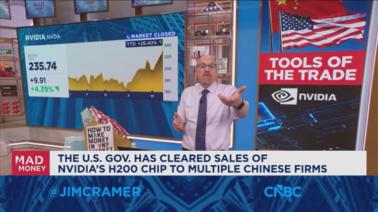 Cramer backs Nvidia selling AI chips in China
