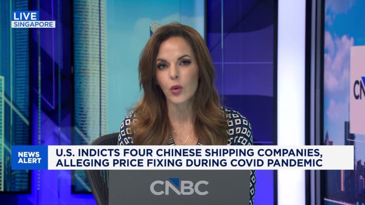 U.S. indicts four Chinese container manufacturers alleging price-fixing cartel