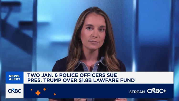 Trump sued by Jan. 6 police officers to block DOJ lawfare fund