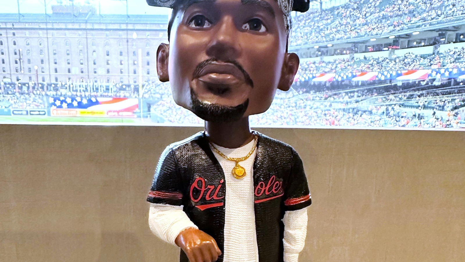 Orioles hold Tupac Shakur bobblehead promotion, and his sister throws out the ceremonial first pitch