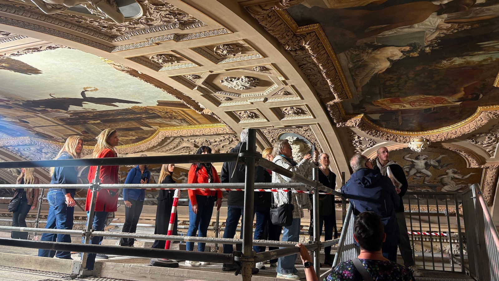 Klimt ceiling paintings on display in Vienna theater’s daily scaffolding tours
