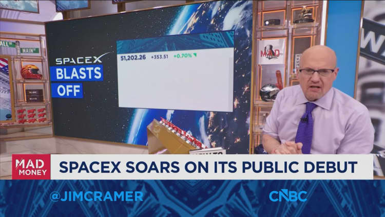 Jim Cramer says SpaceX’s blockbuster IPO could have major implications for the week ahead