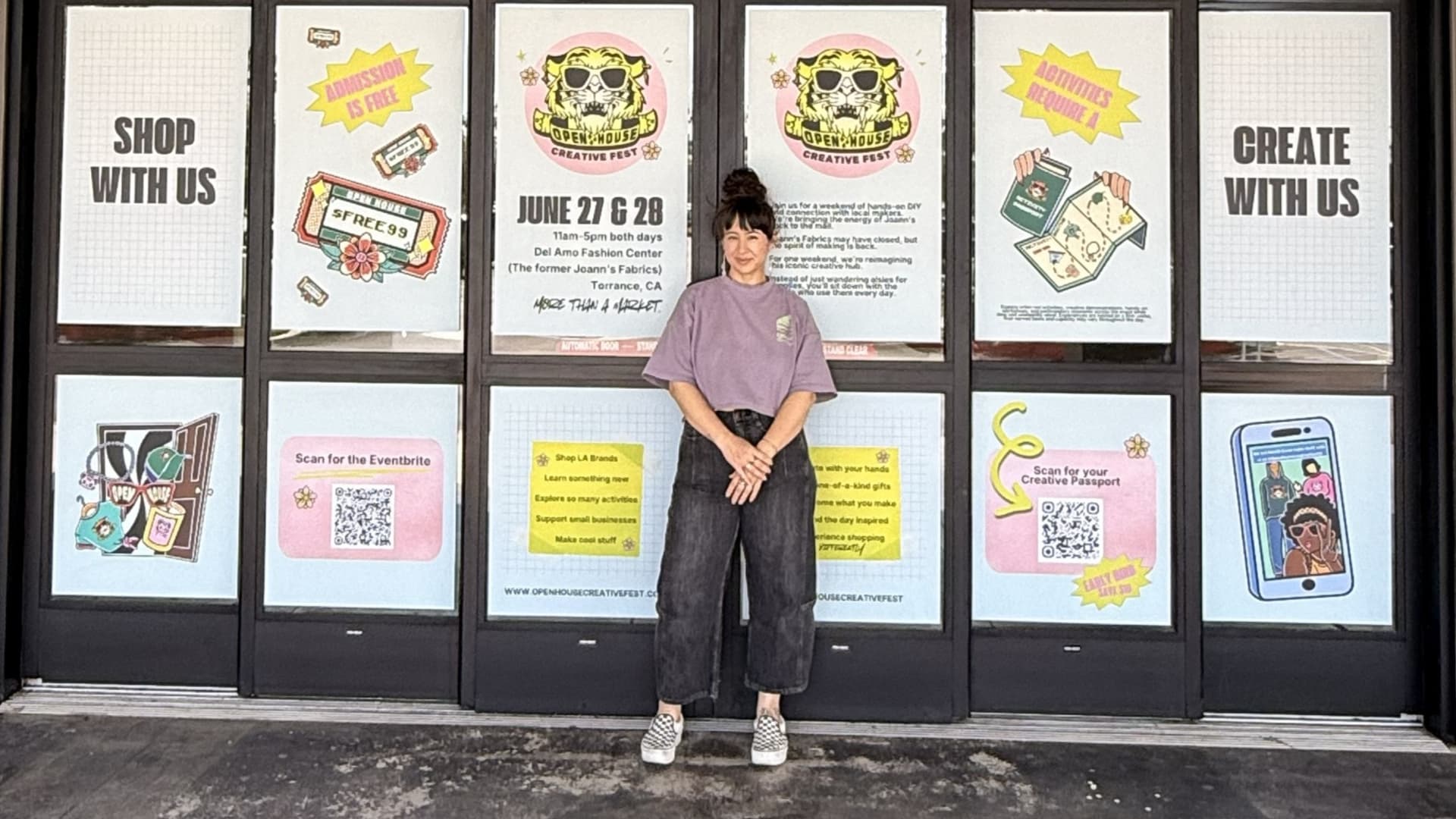 She saved ,000 to launch a craft festival in an old Joann store