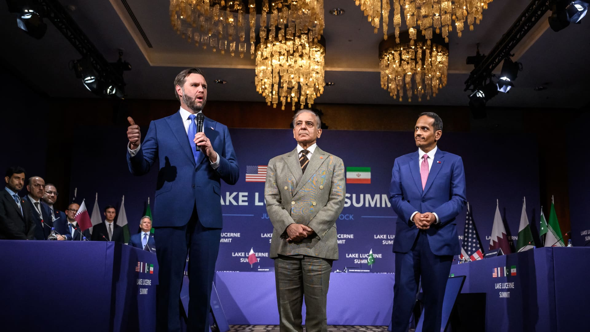 U.S. and Iranians meet in Switzerland for peace talks