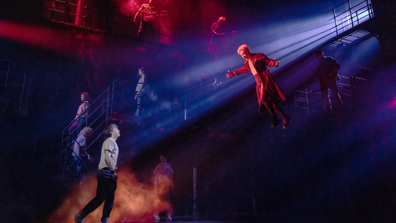 How do you make vampires fly effortlessly on Broadway? Strong wires, harnesses and lots of practice